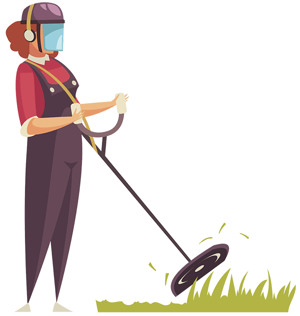 trimming hedges